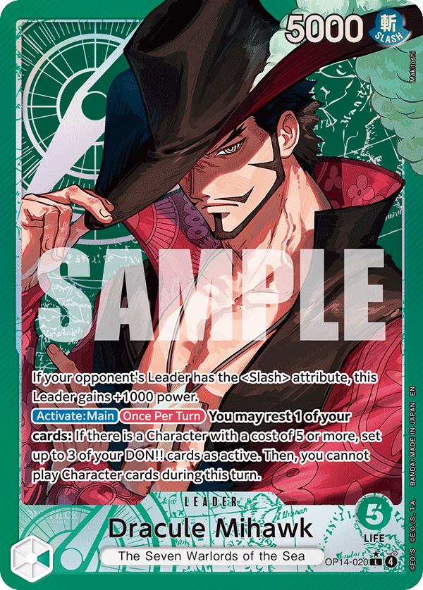 Dracule Mihawk - OP14-020 (Alternate Art)