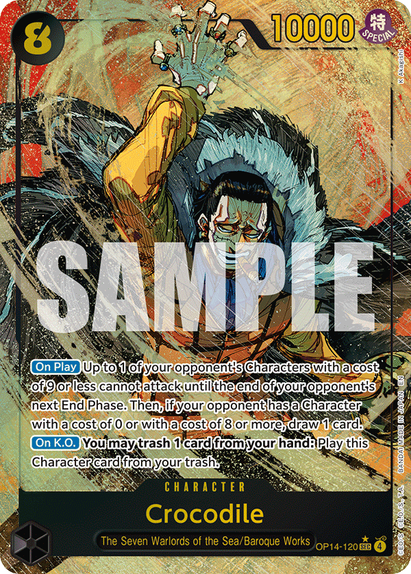 Crocodile - OP14-120 (Alternate Art)